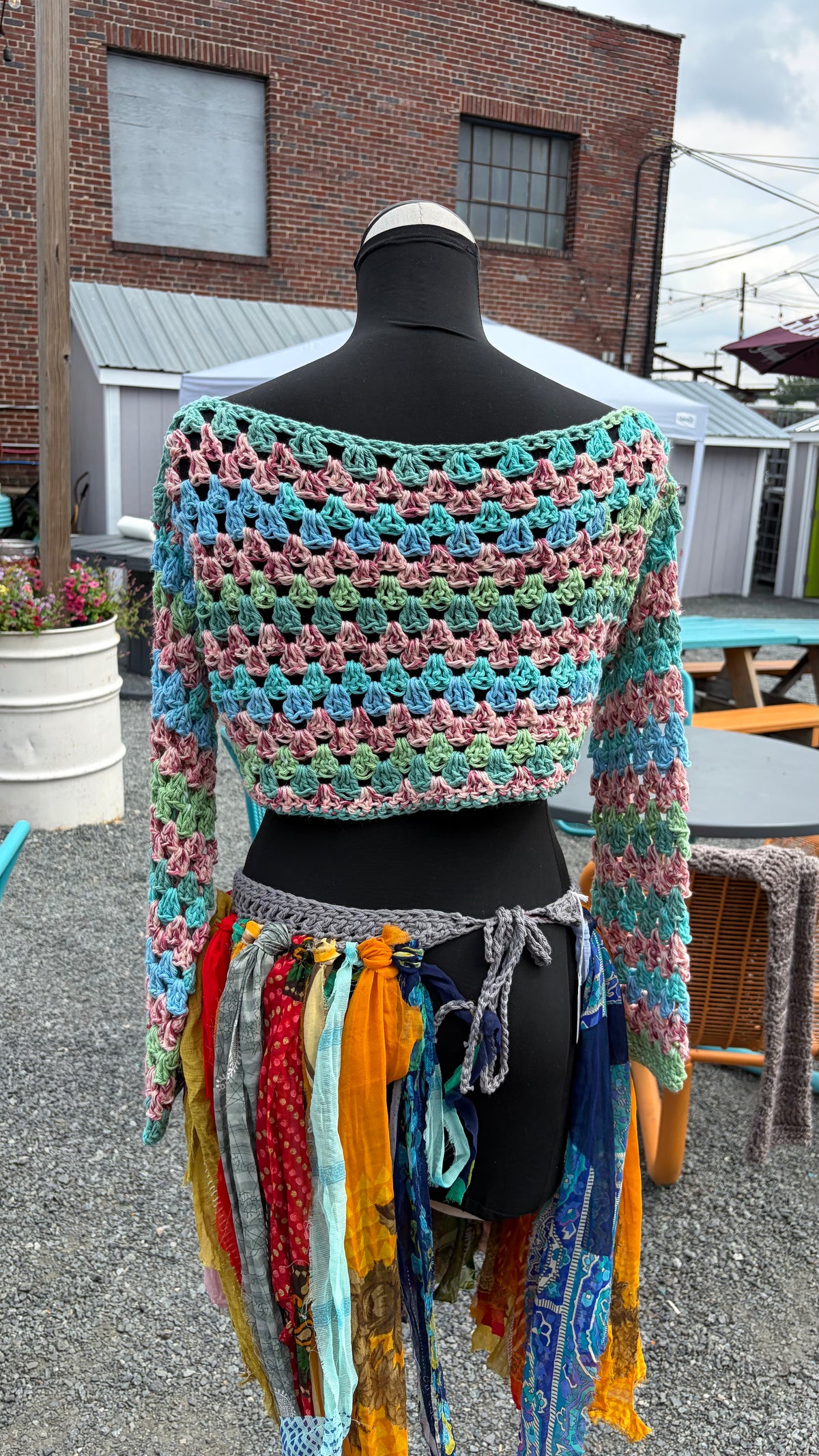 Cotton long sleeve chop pastel ￼