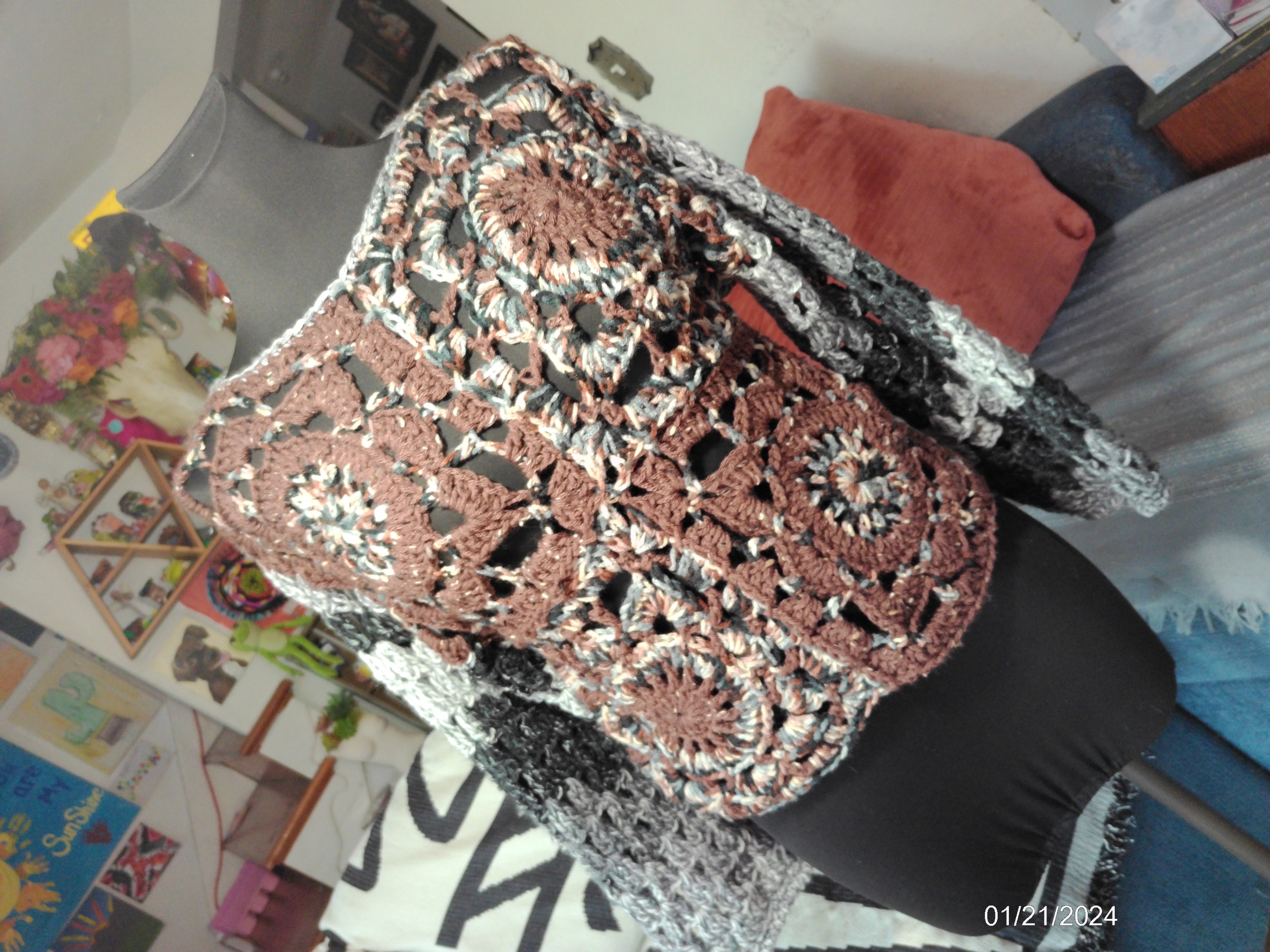 Boho square sweater