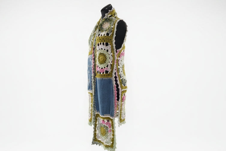 upcycle Boho Demin scarf