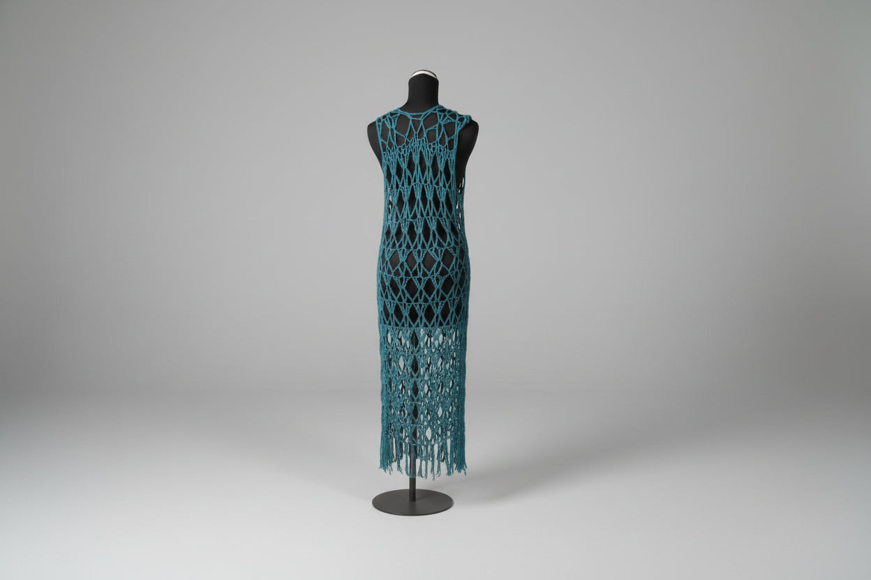Boho Drifter vest  Teal