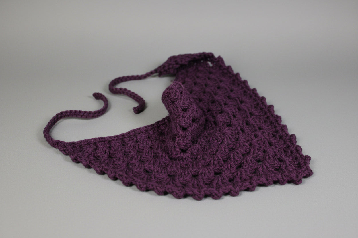 Granny Square Bandana purple