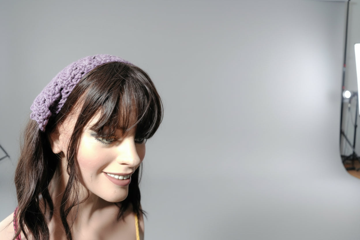 Eyelet Bandana Lavendar