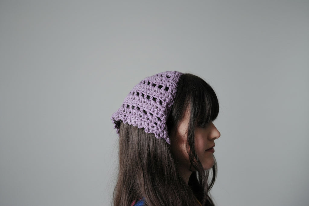 Eyelet Bandana Lavendar