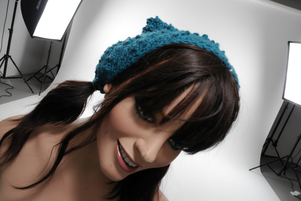 Picot Bandana Teal