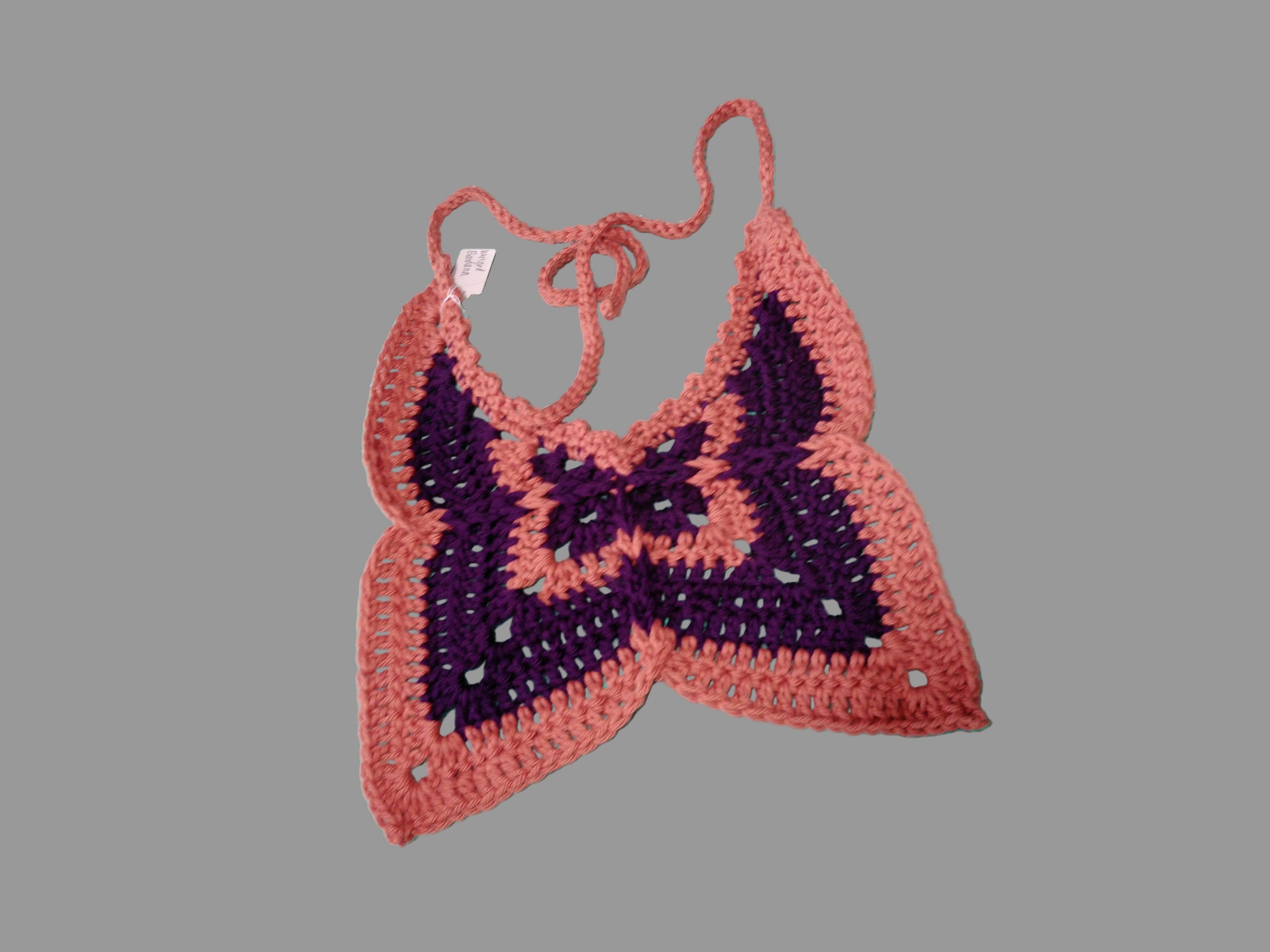 Winged Bandana Purple/Orange