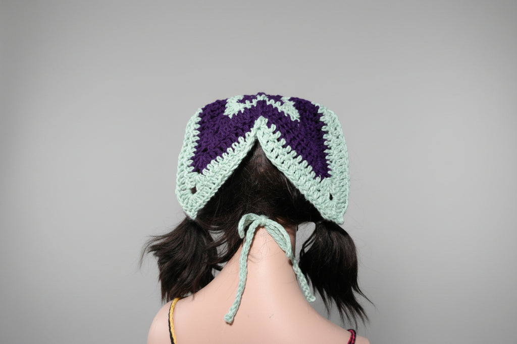 Winged Bandana Purple/ Blue