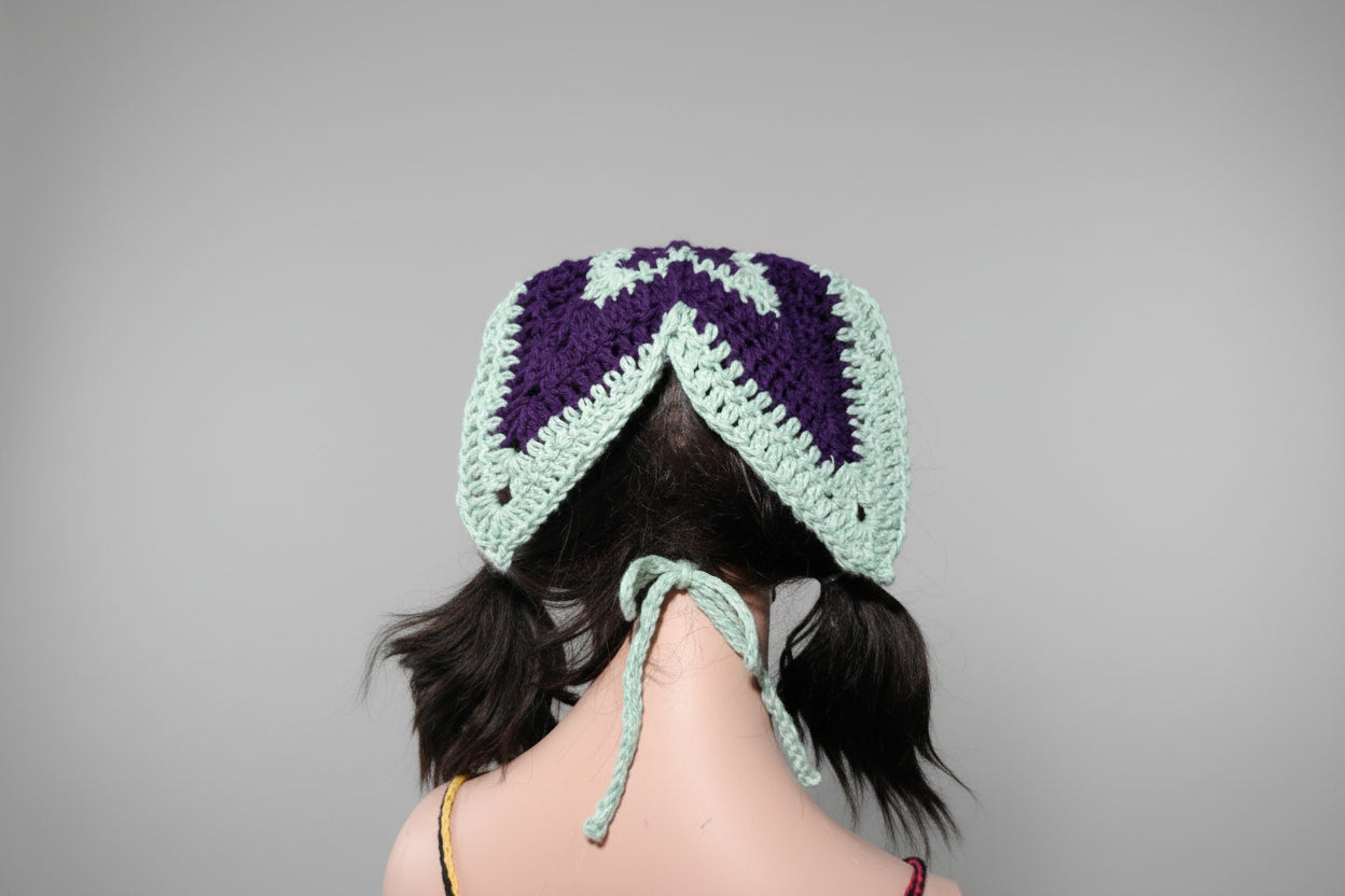 Winged Bandana Purple/ Blue