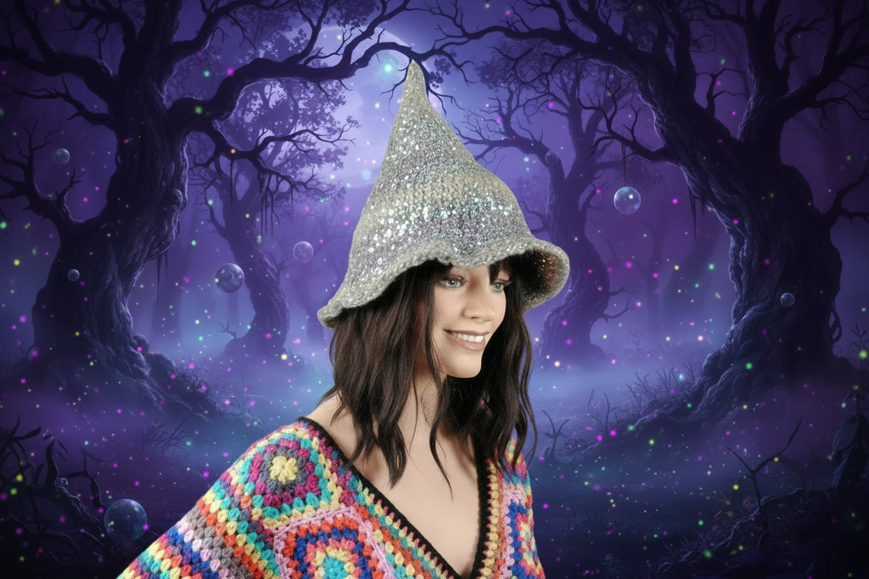 Gray tone Witch Hat