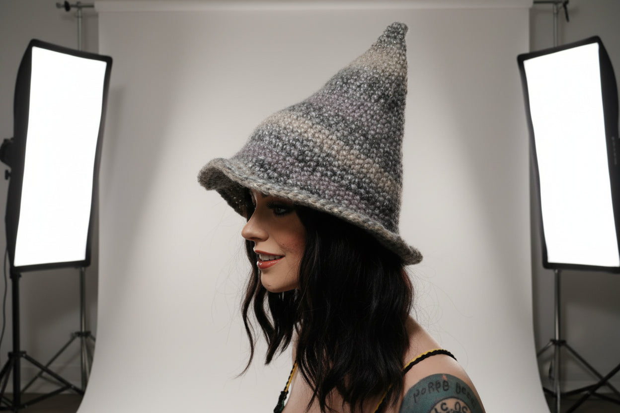 Gray tone Witch Hat