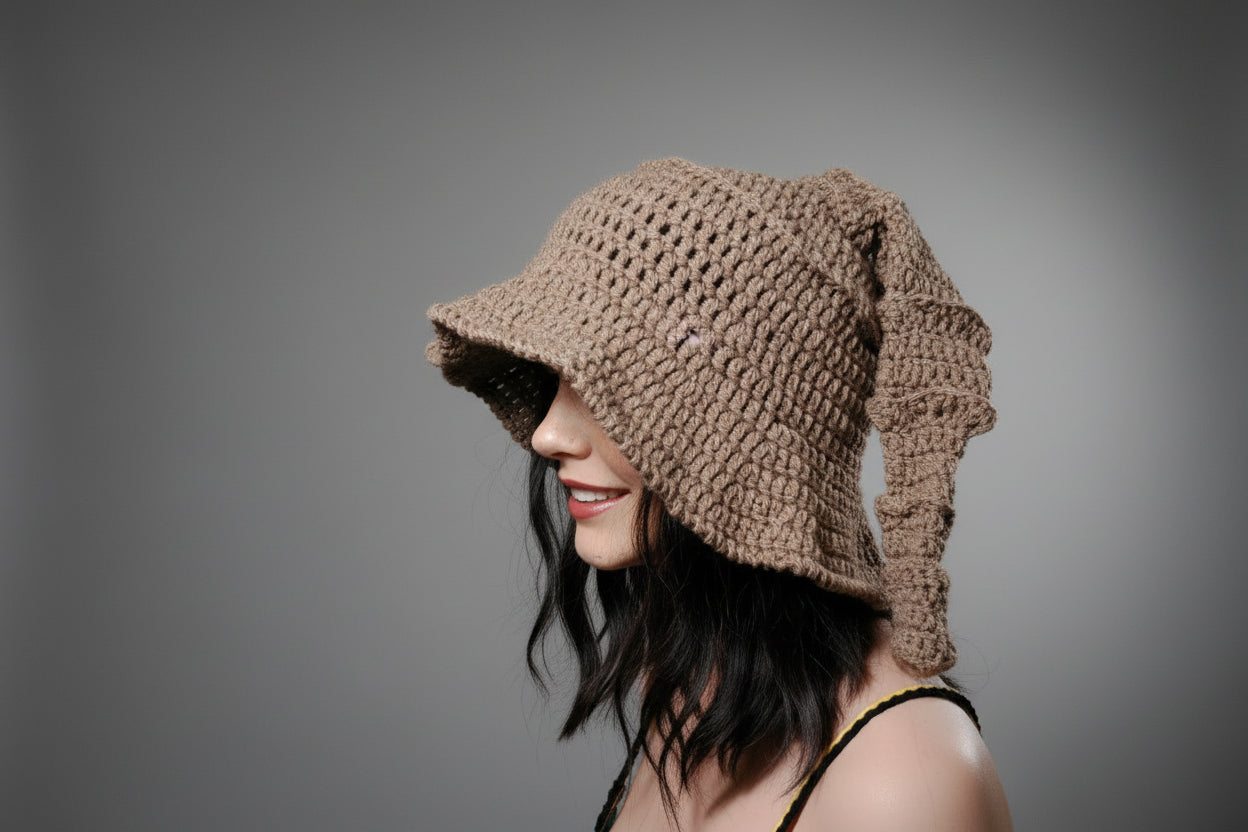 Whimsical Witch Hat  Brown