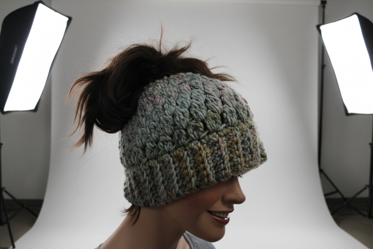 Messy Bun Beanie
