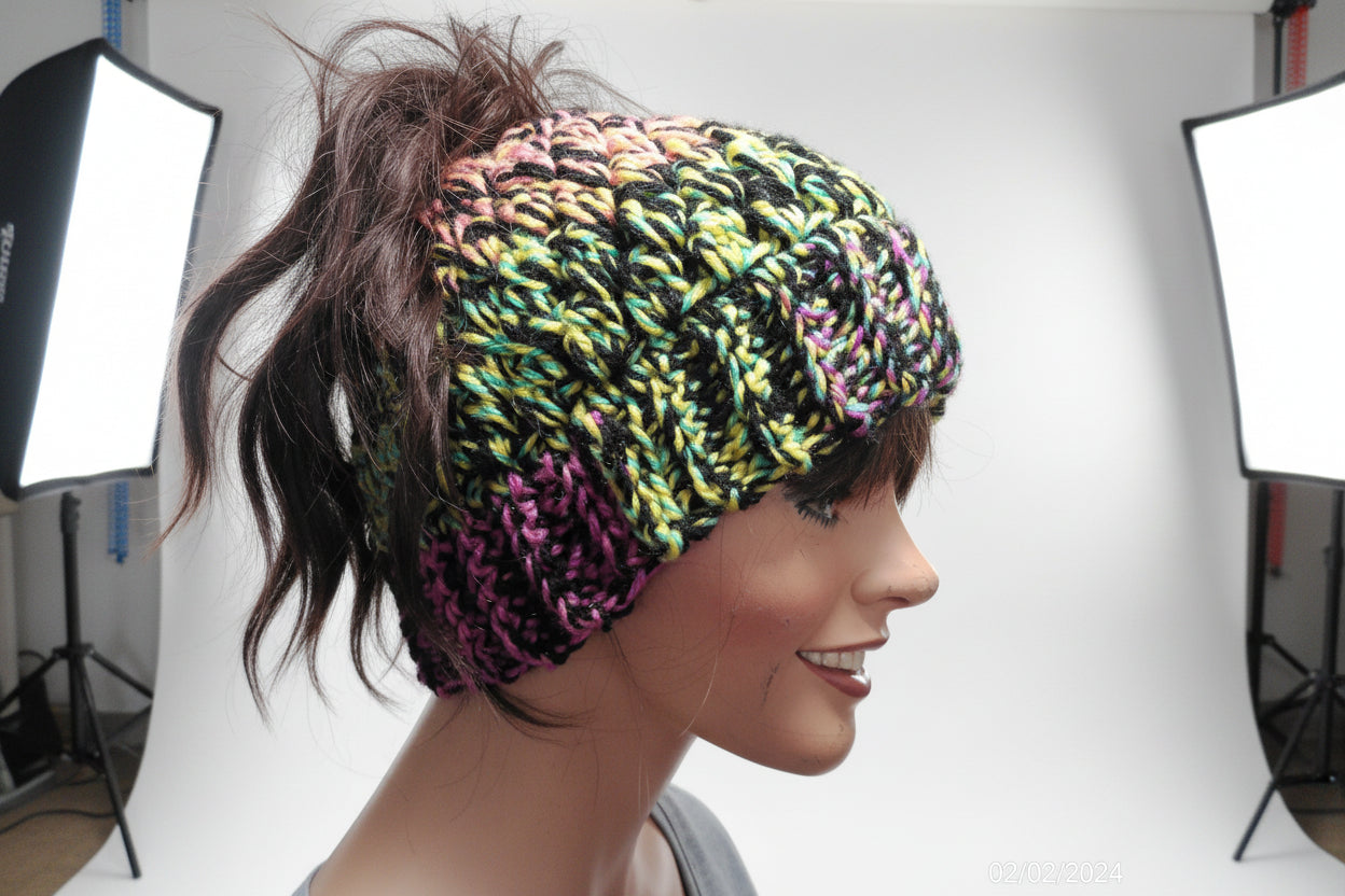 Messy Bun Beanie