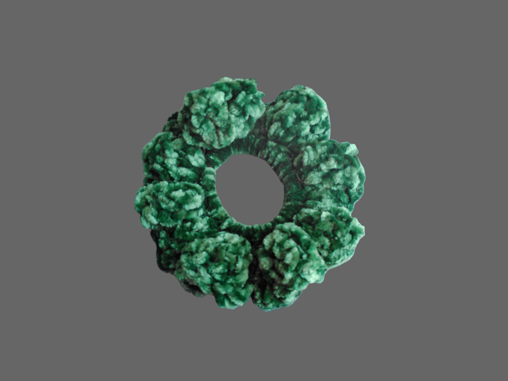 Emerald Velvet  Scrunchie