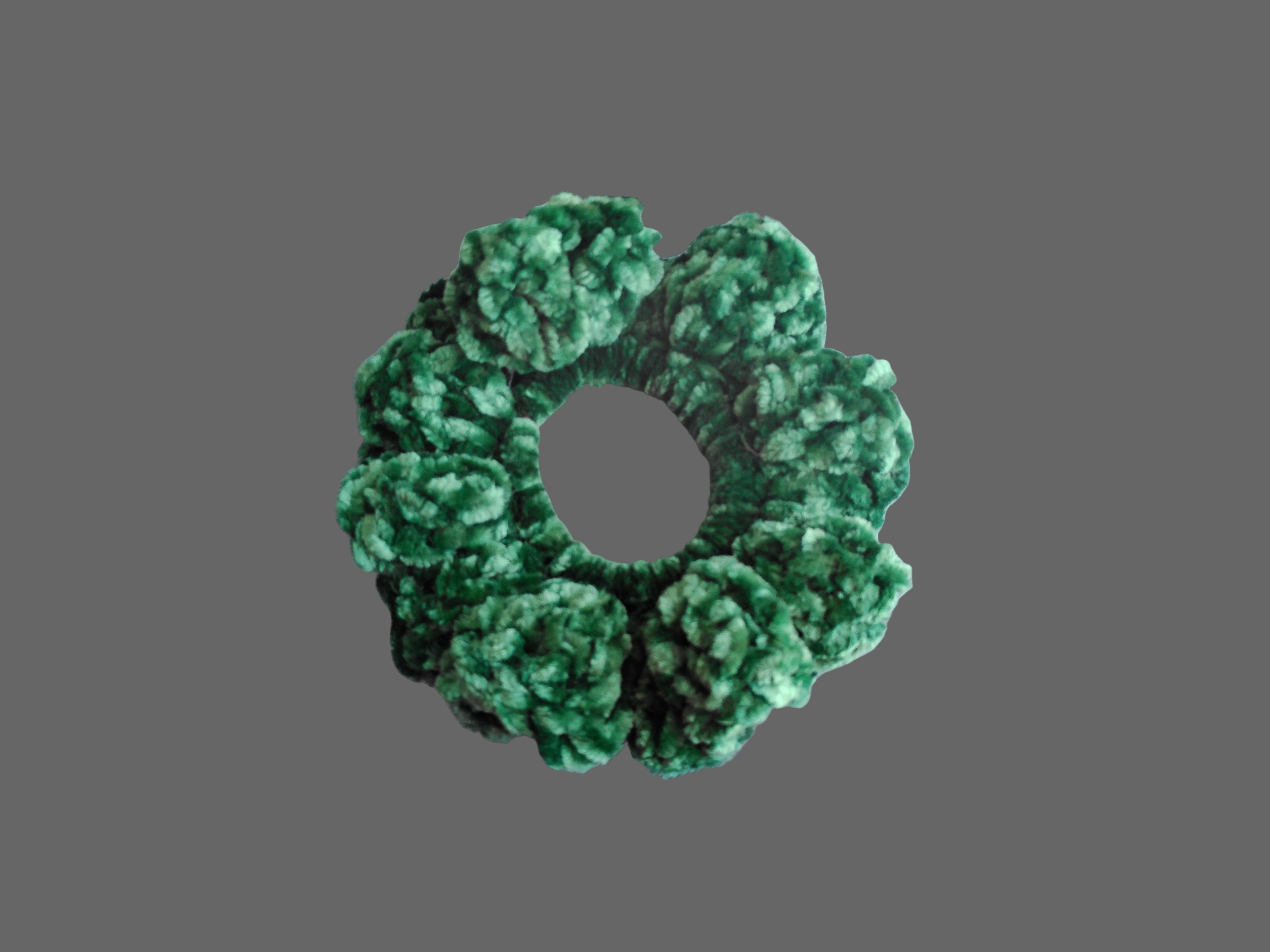 Emerald Velvet  Scrunchie