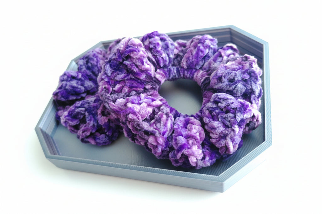 Potent Purple crushed Velvet Scrunchie