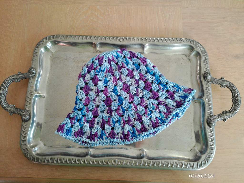 Bucket Hat purple Swirl