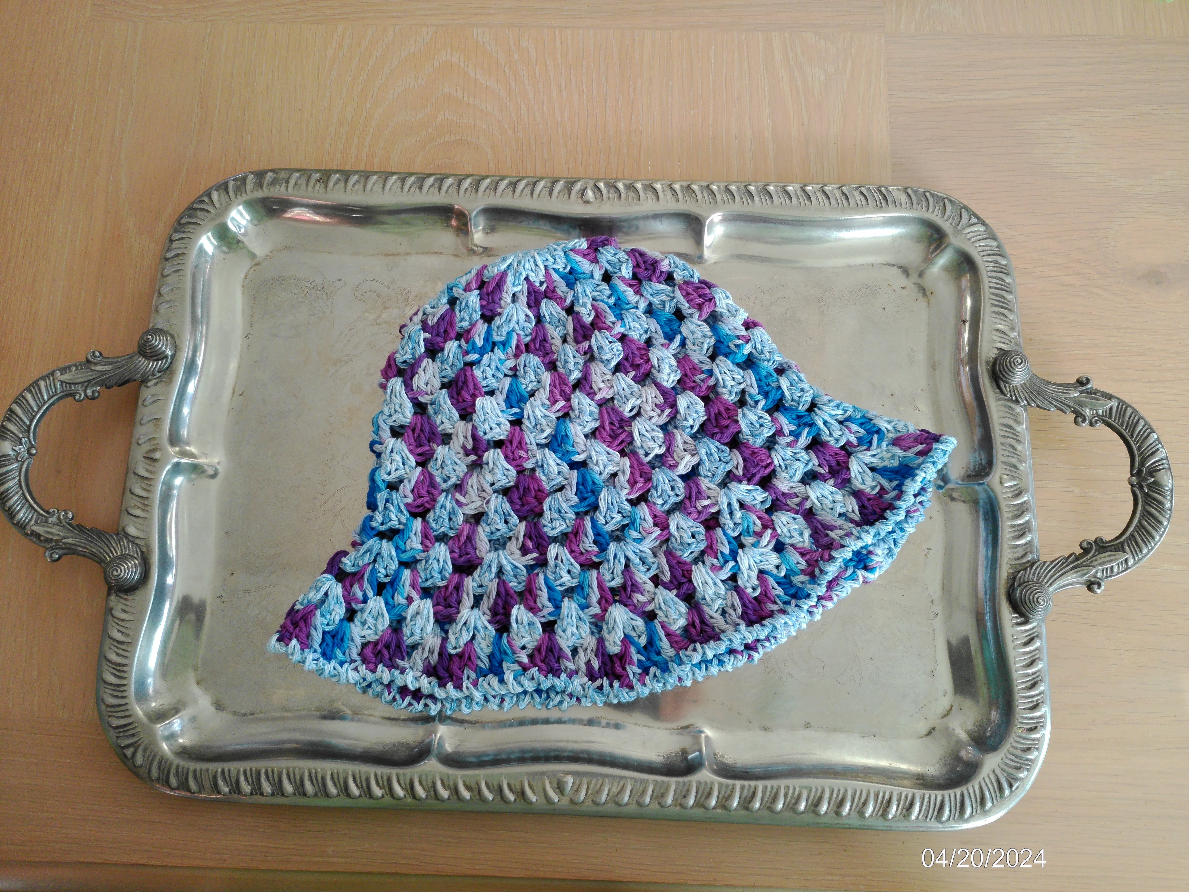 Bucket Hat purple Swirl