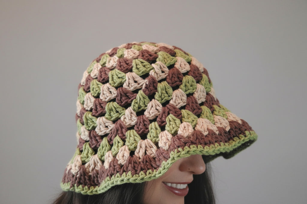 Bucket Hat Earth tone