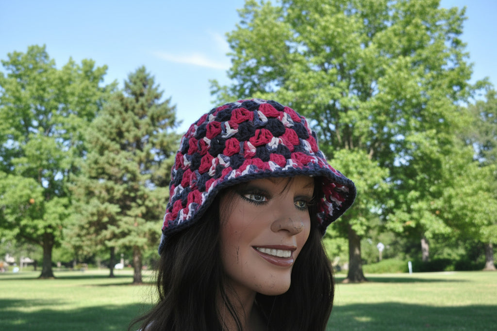 Bucket Hat Red, White, Blue