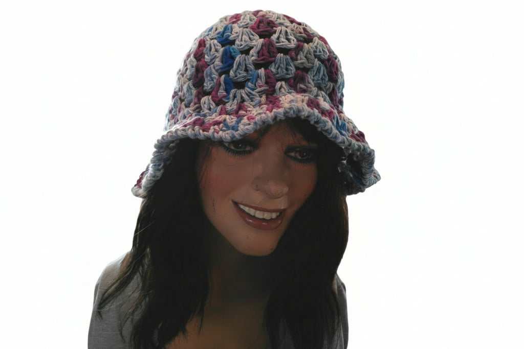 Bucket Hat purple Swirl