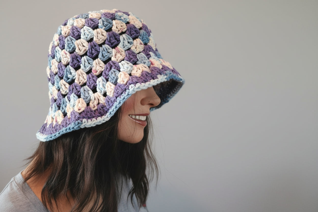 Bucket Hat Purple/Blue