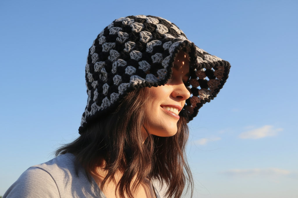 Bucket Hat Black and Gray