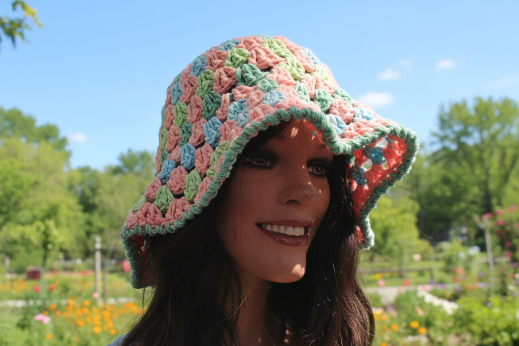 Bucket Hat coral Mix color
