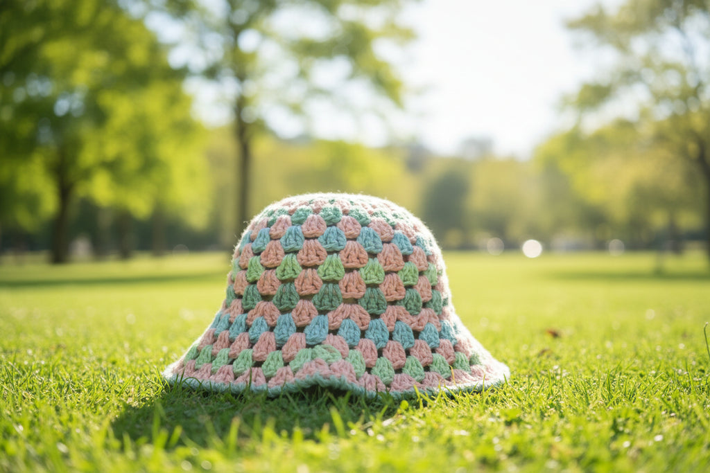 Bucket Hat coral Mix color