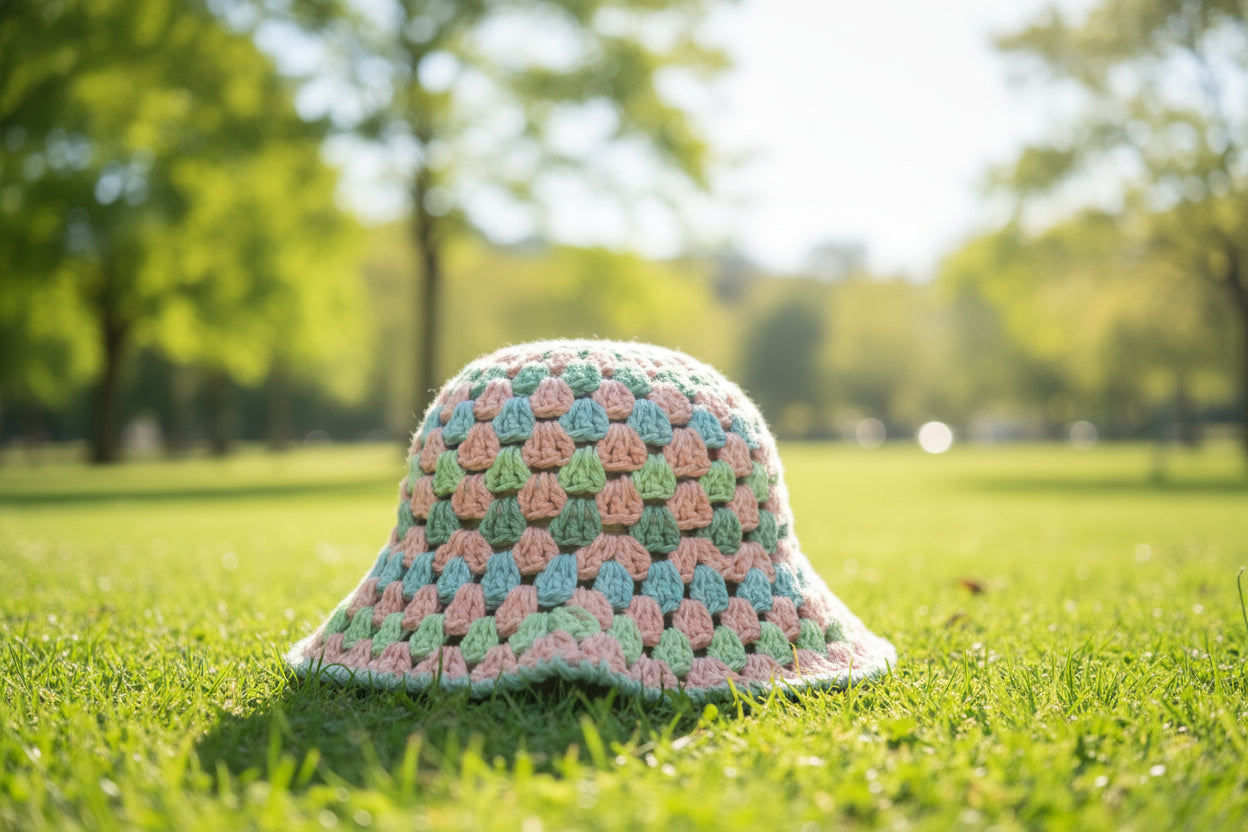 Bucket Hat coral Mix color