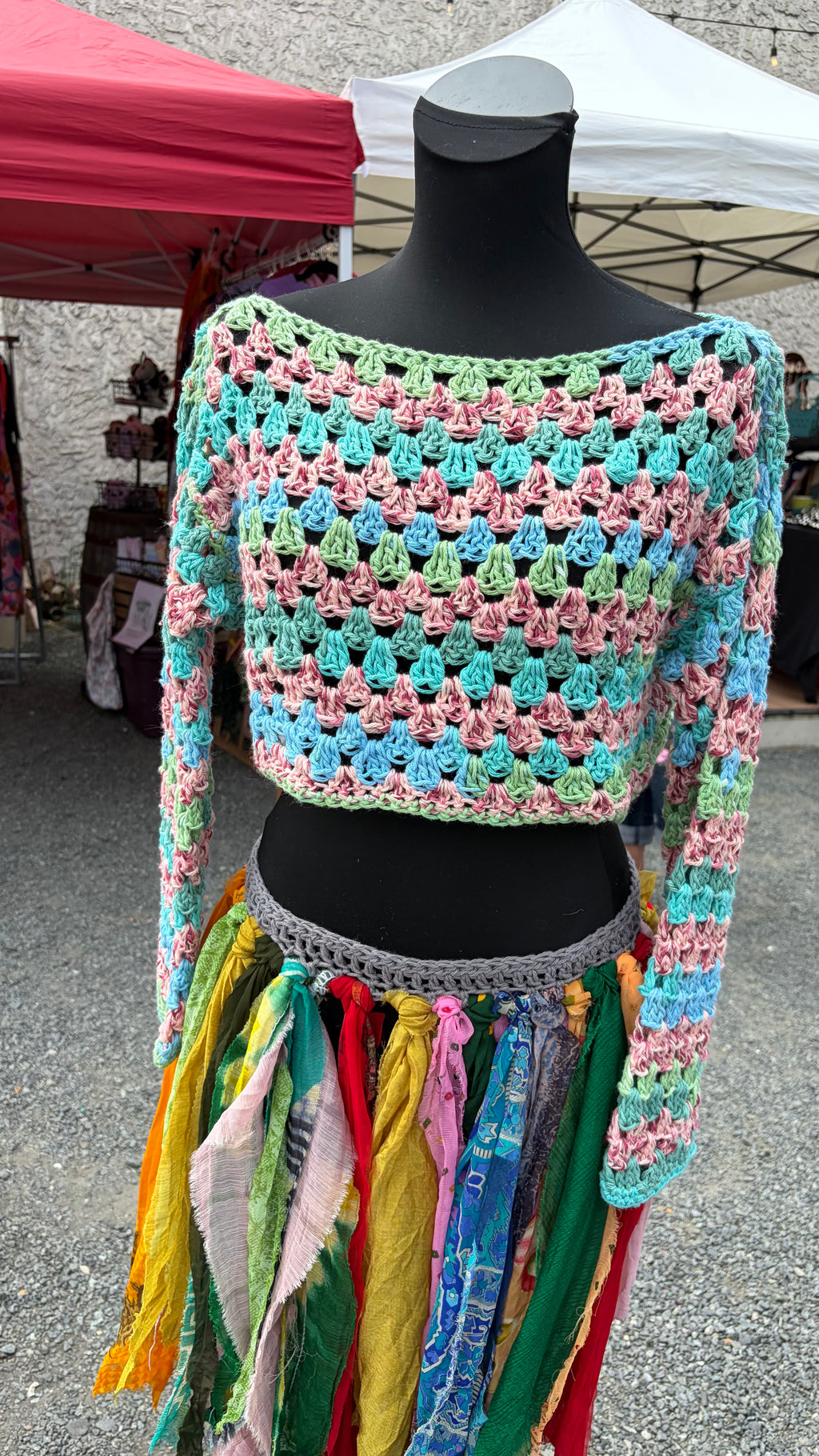 Cotton long sleeve chop pastel ￼