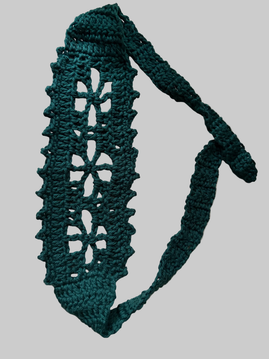 Forest green Floral lace  head wrap